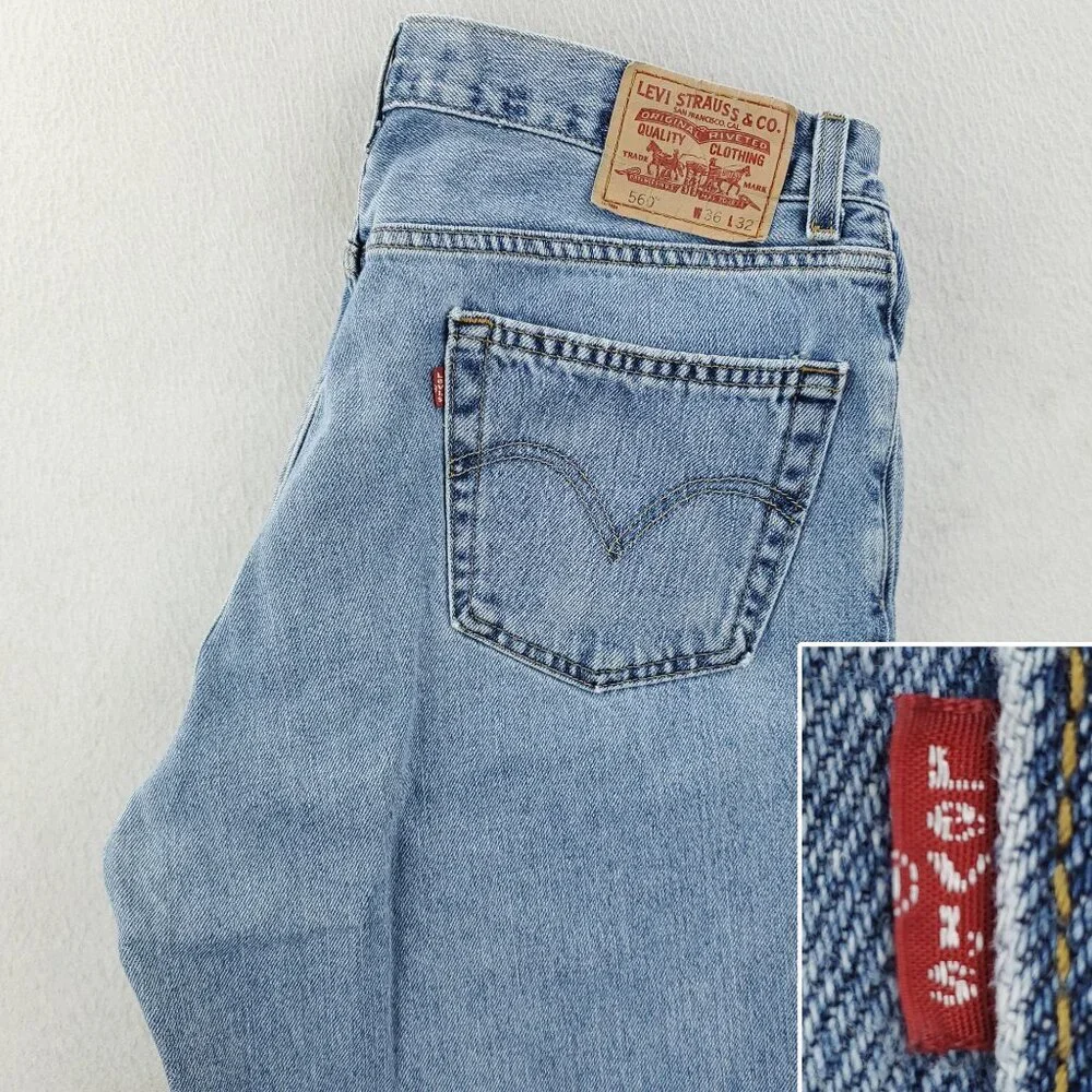 Levi's 560 Jeans Comfort Fit 2000s Denim 100% Cotton Men's 